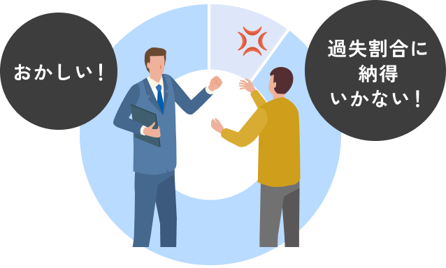 過失割合トラブル