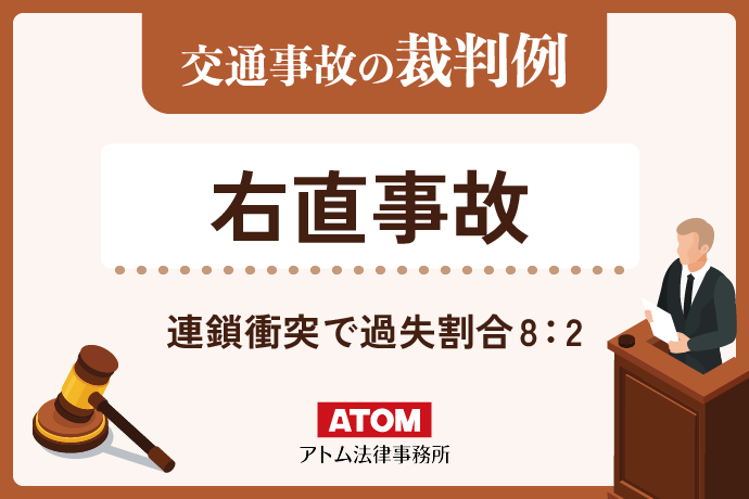 道路外出入時の右折事故で連鎖衝突!過失割合8:2の決め手とは #裁判例解説 1 h 1023423